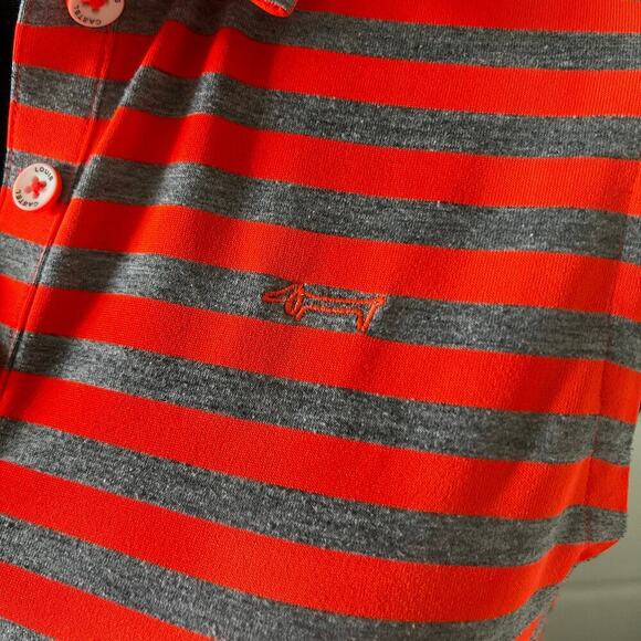 Louis Castel Women’s Golf Stripped Sleeveless Top Orange Size 90/US Small - Picture 5 of 8